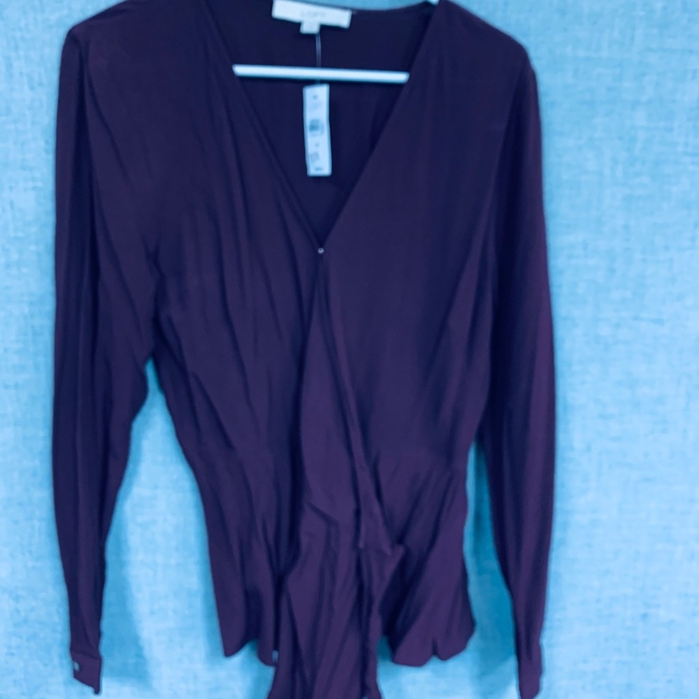 NWT Maroon LOFT top
